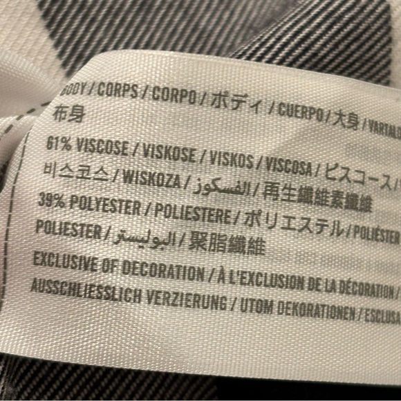 Abercrombie & Fitch Black Plaid Flannel Long Sleeve Button Down Shirt Sz Sm - Picture 8 of 8